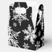Winter Snowflake Favor Box Bedankdoosjes (Geopend)