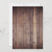 Winter Snowflake Forest  Lantern Wedding Kaart (Achterkant)