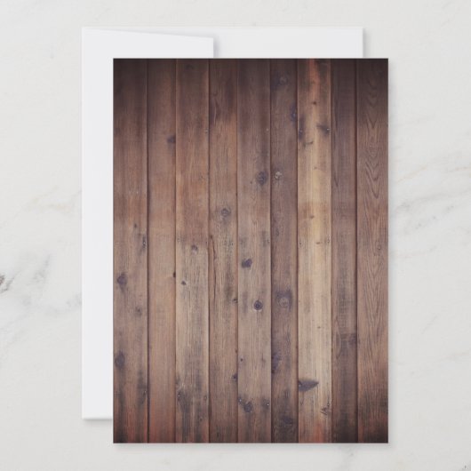 Winter Snowflake Forest  Lantern Wedding Kaart (Achterkant)