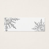 Winter Snowflake Gift Labels Mini Visitekaartjes (Voorkant)