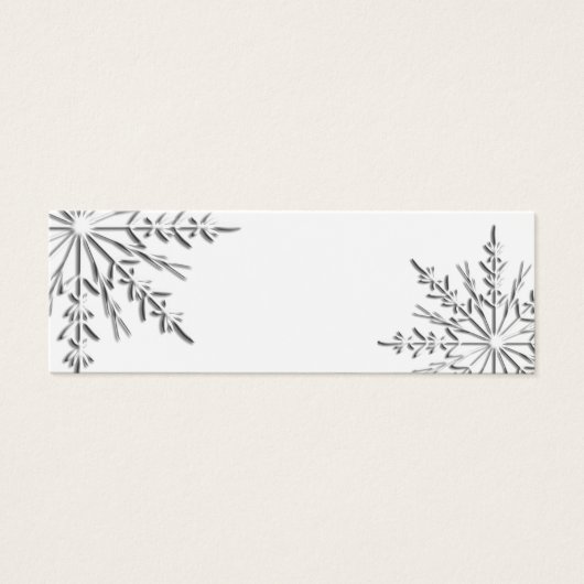 Winter Snowflake Gift Labels Mini Visitekaartjes