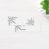 Winter Snowflake Gift Labels Mini Visitekaartjes (Bureau)