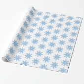 Winter Snowflake Gift Wrapping Paper Cadeaupapier (Uitgerold)