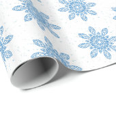 Winter Snowflake Gift Wrapping Paper Cadeaupapier (Rol Hoek)