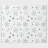 Winter Snowflake Gift Wrapping Paper Cadeaupapier (Vlak)