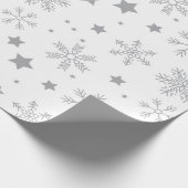 Winter Snowflake Gift Wrapping Paper Cadeaupapier (Hoek)