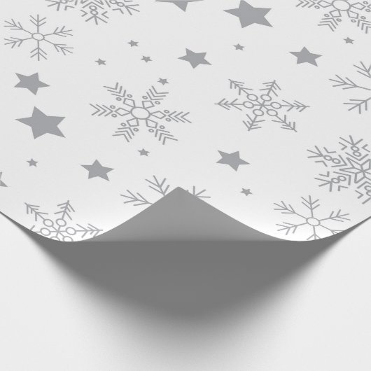 Winter Snowflake Gift Wrapping Paper Cadeaupapier (Hoek)