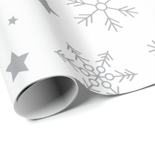 Winter Snowflake Gift Wrapping Paper Cadeaupapier (Rol Hoek)