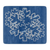 Winter SnOwFlAkE Glass Snijplank (Voorkant)