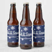 Winter Snowflake, Holiday Bier Etiket (Flessen)