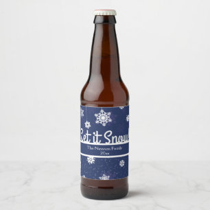 Winter Snowflake, Holiday Bier Etiket