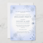 Winter Snowflake Holiday Party Kaart (Voorkant)