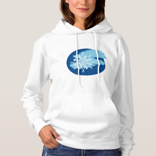 Winter Snowflake Hoodie (Voorkant)