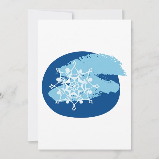 Winter Snowflake Kaart (Voorkant)