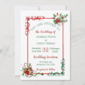 Winter Snowflake kerstfeestdagen Kaart (Voorkant)