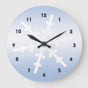 Winter Snowflake Kerstmis Grote Klok