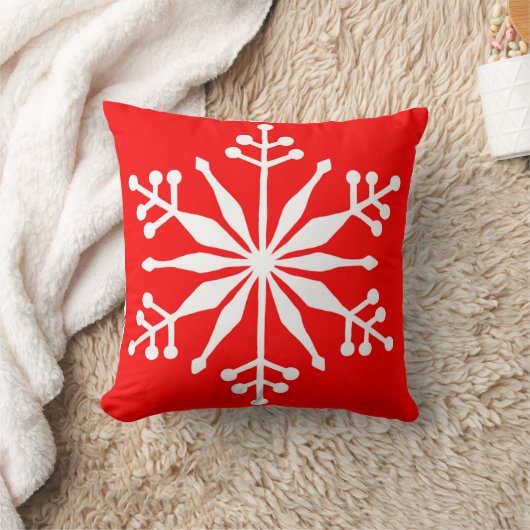 Winter Snowflake Kussen voor de Feestelijke Home. (Deken)