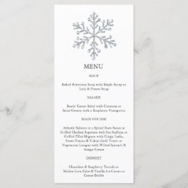 Winter Snowflake Menu (wit)