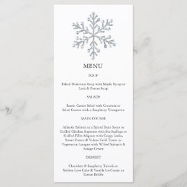 Winter Snowflake Menu (wit)