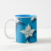 Winter Snowflake Mok | Gezellige kerst Mok (Links)