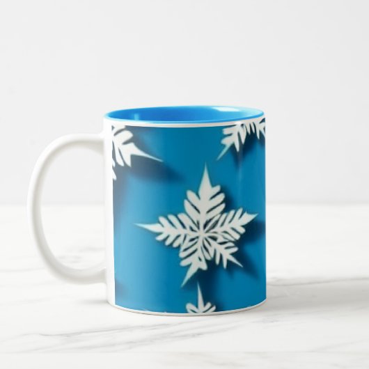 Winter Snowflake Mok | Gezellige kerst Mok (Links)