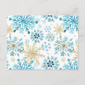 Winter Snowflake Nutkraker Books for Baby Uitnodiging Briefkaart (Achterkant)