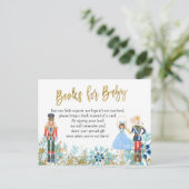 Winter Snowflake Nutkraker Books for Baby Uitnodiging Briefkaart (Staand voorkant)