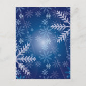 Winter Snowflake Pattern Briefkaart (Voorkant)