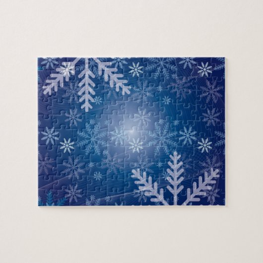 Winter Snowflake Pattern Legpuzzel (Horizontaal)