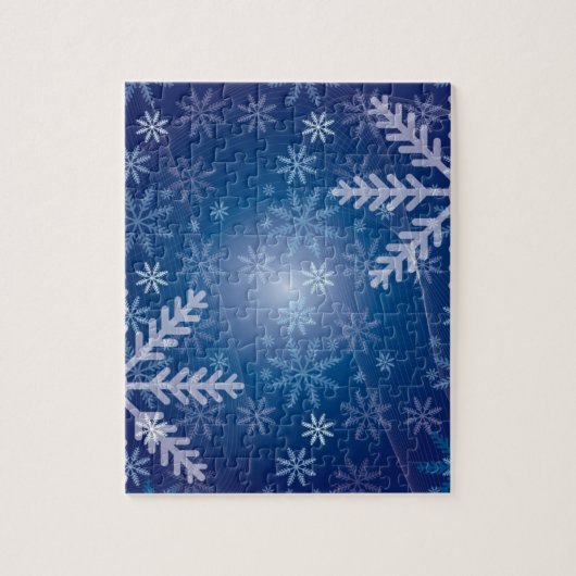 Winter Snowflake Pattern Legpuzzel (Verticaal)