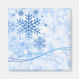 Winter Snowflake Pattern Magneet