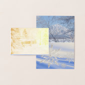 Winter Snowflake personalize Destiny's Folie Kaarten (Display)