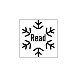 Winter Snowflake Read Teacher Classroom Library  Rubberstempel