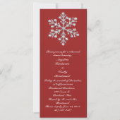 Winter Snowflake Rehearsal Dinner Kaart (Voorkant)