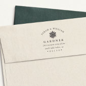 Winter Snowflake Return-adres Zelfinktende Stempel