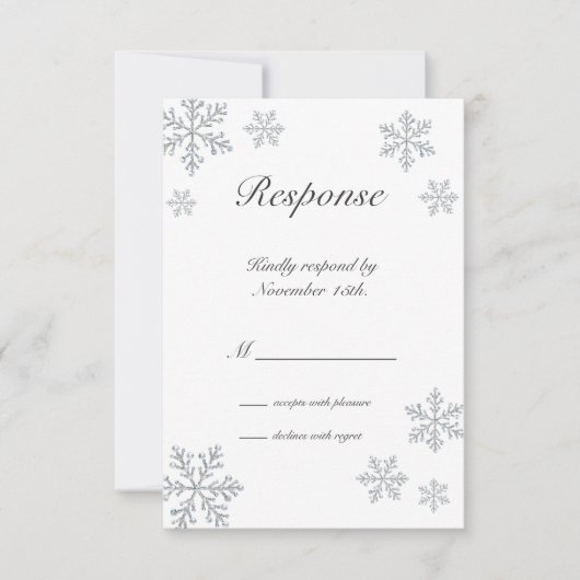 Winter Snowflake RSVP (Voorkant)