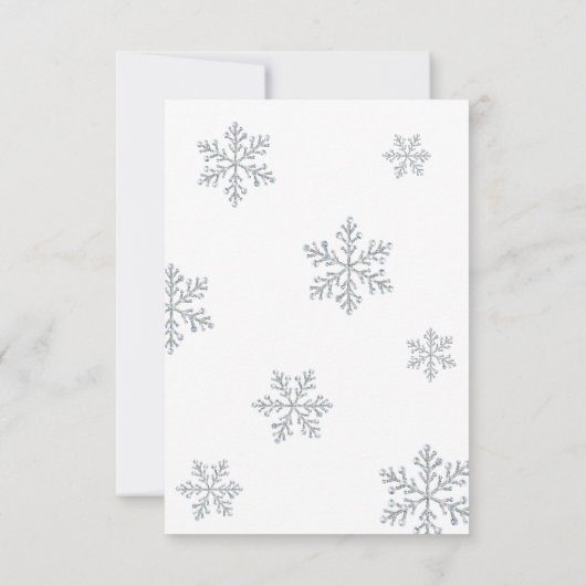Winter Snowflake RSVP (Achterkant)