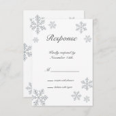 Winter Snowflake RSVP (Voorkant / Achterkant)