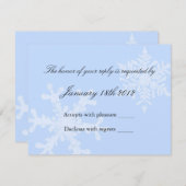 Winter Snowflake RSVP (Voorkant / Achterkant)