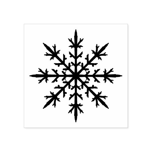 Winter Snowflake Rubberstempel (Afrduk)