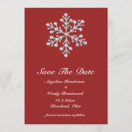 Winter Snowflake Save the Date
