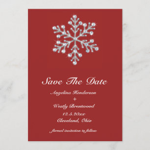 Winter Snowflake Save the Date