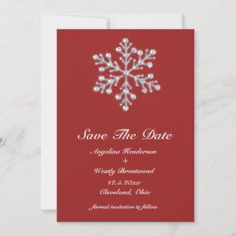 Winter Snowflake Save the Date