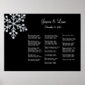 Winter Snowflake Seine Chart Poster (Voorkant)