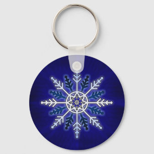 Winter Snowflake Sleutelhanger