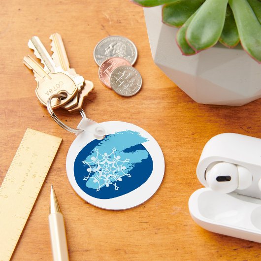 Winter Snowflake Sleutelhanger