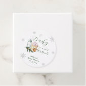 Winter Snowflake S'more Cookie Baby Shower  Bedankjes Labels (In situ)