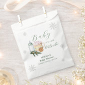 Winter Snowflake S'more Cookie Baby Shower  Bedankzakje (Geknipt)