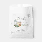 Winter Snowflake S'more Cookie Baby Shower  Bedankzakje (Voorkant)