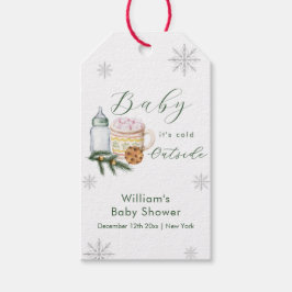 Winter Snowflake S'more Cookie Baby Shower  Cadeaulabel